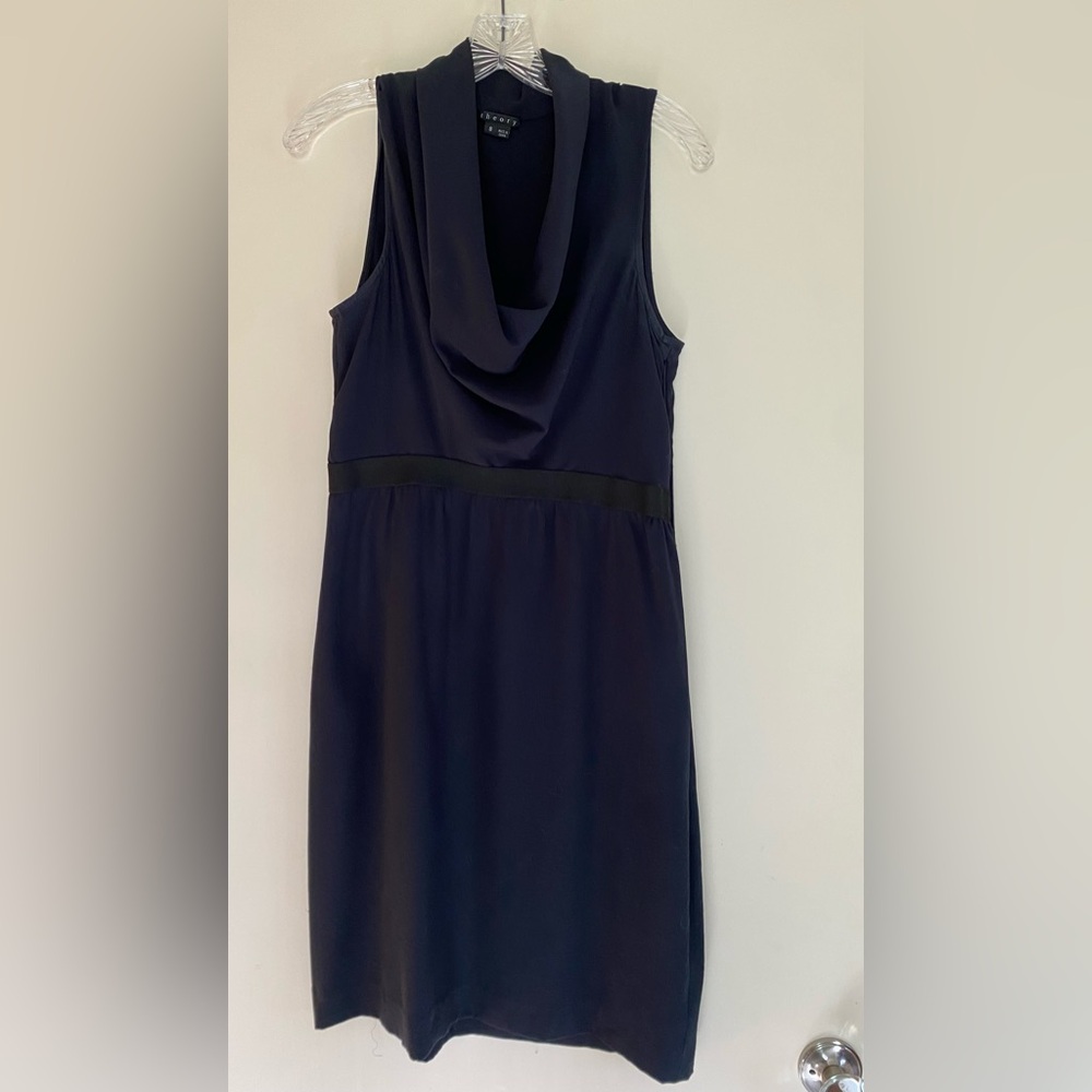 Dark Navy Theory Sleeveless Dress